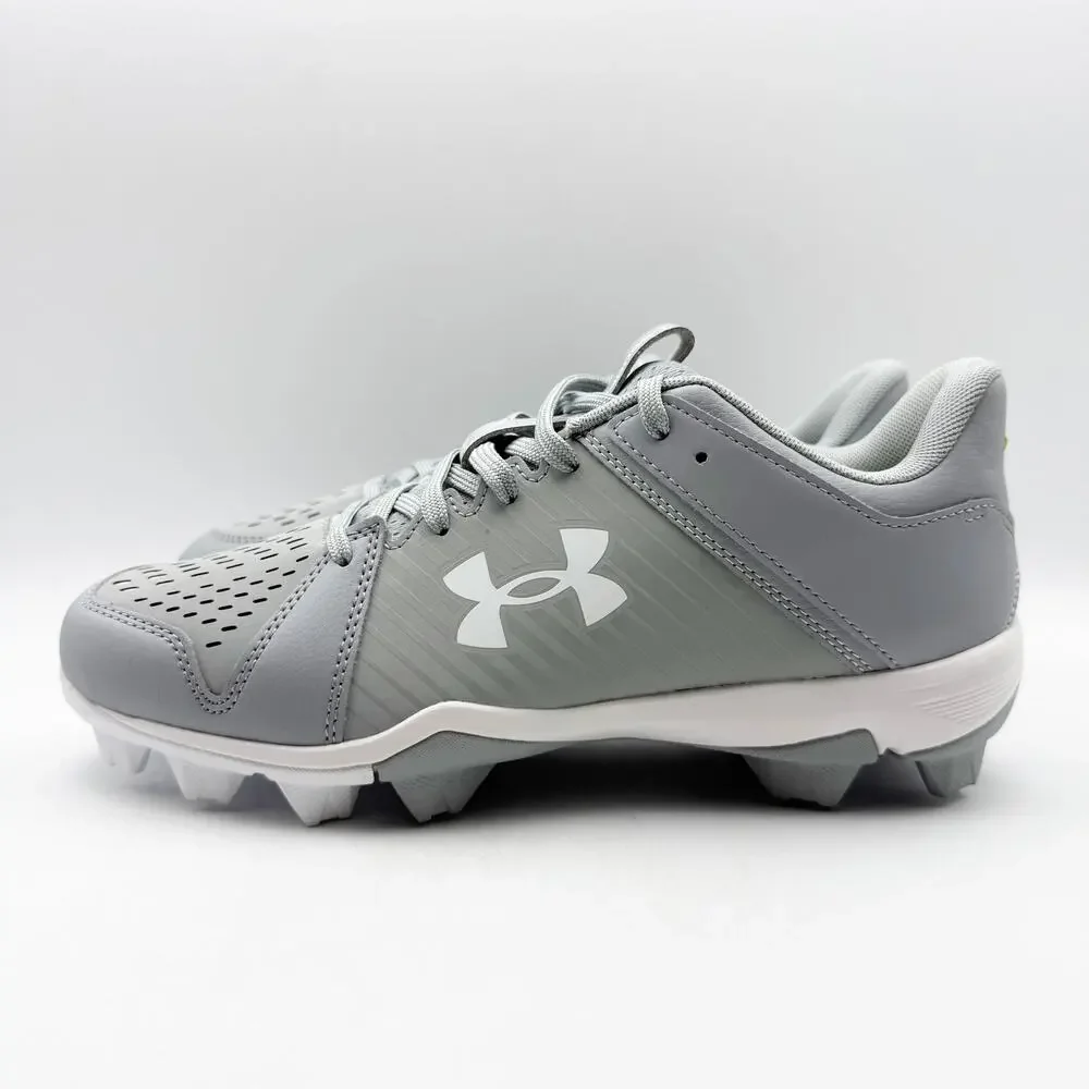 Under Armour Mens Leadoff Low RM Molded Baseball Cleats Size 12 Grey White NWOB